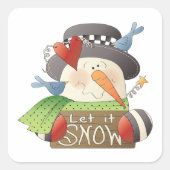 Lassen Sie es auf dem Platz erscheinen Quadratischer Aufkleber (Vorderseite)