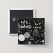 Lassen Sie es auf einem schneebedeckten Hintergrun Button (Vorne & Hinten)