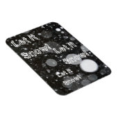 Lassen Sie es auf einem schneebedeckten Hintergrun Magnet (Rechte Seite)