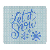 Lassen Sie es blau Muster hinter dem Schneidebrett (Vorderseite)