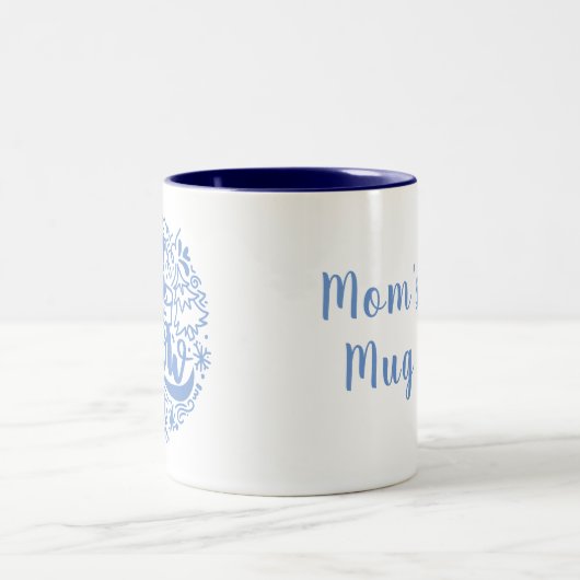 Lassen Sie es Coolen Text Weihnachten Grafik Zweifarbige Tasse (Mittel)