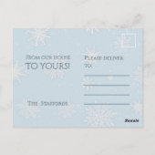 Lassen Sie es die blaue Postkarte (Rückseite)