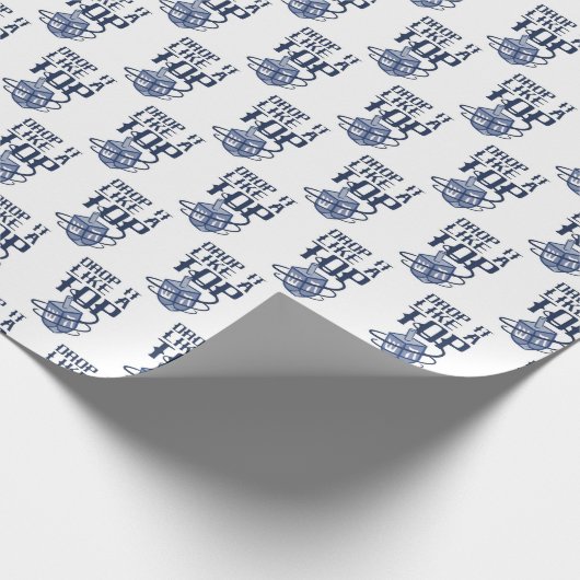 Lassen Sie es fallen wie ein Top-Hanukkah-Umschlag Geschenkpapier (Ecke)