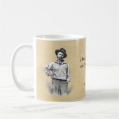"Lassen Sie es Freude produzieren" Walt Whitman Kaffeetasse (Links)