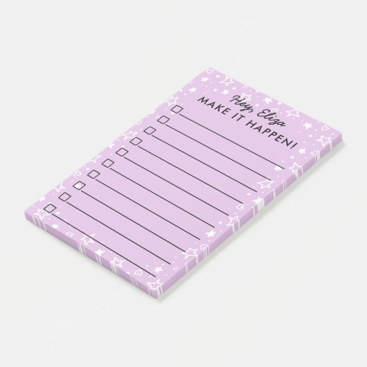 Lassen Sie es geschehen die Stern-u. Post-it Klebezettel (angewinkelt)