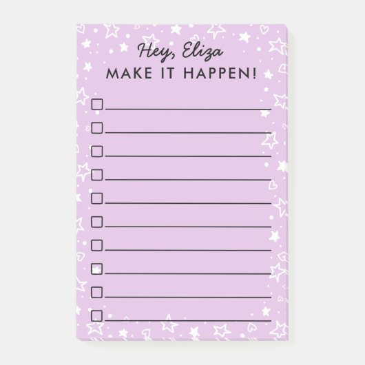 Lassen Sie es geschehen die Stern-u. Post-it Klebezettel (Vorderseite)