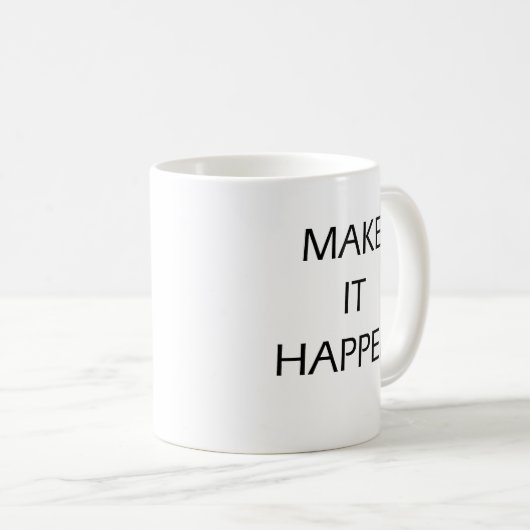 Lassen Sie es geschehen motivierend Kaffeetasse (VorderseiteRechts)