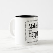 Lassen Sie es geschehen! Zweifarbige Tasse (Vorderseite Links)