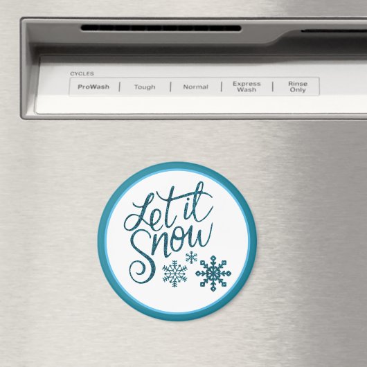 Lassen Sie es Imitate blauer Glitzer Magnet (In Situ (Geschirrspüler))