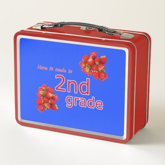 Lassen Sie es in 2. Klasse machen Metall Brotdose (Rückseite)