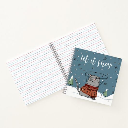 Lassen Sie es in einem Notebook schneien Notizblock (Innenseite)