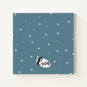 Lassen Sie es in einem Notebook schneien Notizblock (Rückseite)