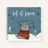 Lassen Sie es in einem Notebook schneien Notizblock (Vorderseite)