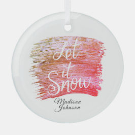 Lassen Sie es in rosa bis braun färben Individuell Ornament Aus Glas