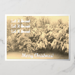 Lassen Sie es in Urlaub kommen Folien Feiertagskarte