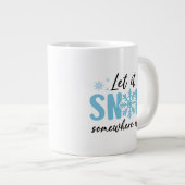 Lassen Sie es irgendwo anders schlafen - Funny Win Jumbo-Tasse (Vorderseite Rechts)