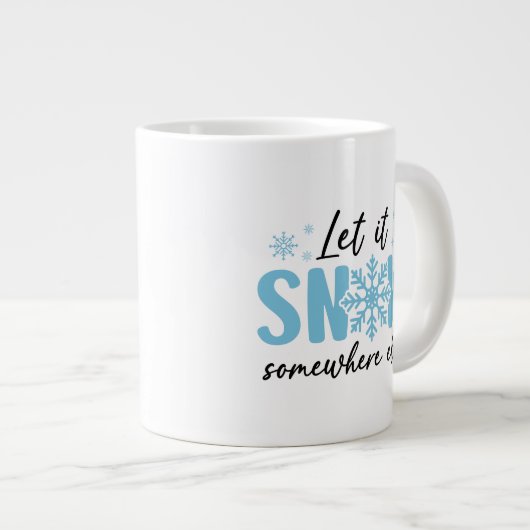 Lassen Sie es irgendwo anders schlafen - Funny Win Jumbo-Tasse (Vorderseite Rechts)