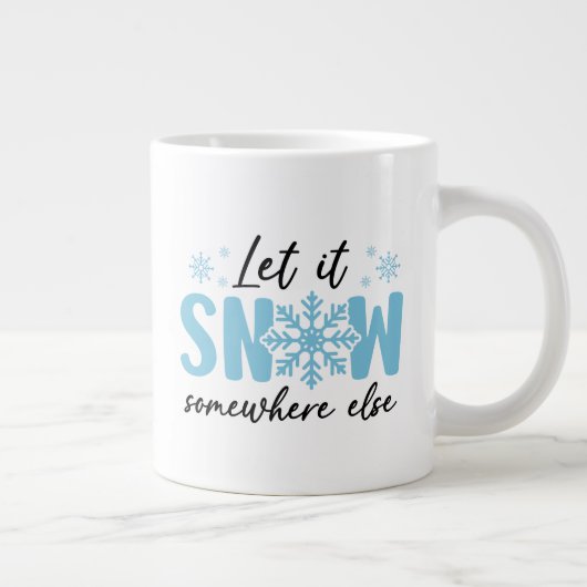 Lassen Sie es irgendwo anders schlafen - Funny Win Jumbo-Tasse (Rechts)