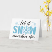 Lassen Sie es irgendwo anders schlafen - Funny Win Karte (Gelbe Blume)