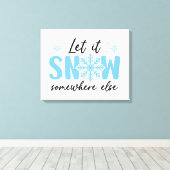 Lassen Sie es irgendwo anders schlafen - Funny Win Leinwanddruck (Insitu (Holzboden))