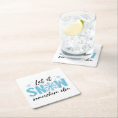 Lassen Sie es irgendwo anders schlafen - Funny Win Rechteckiger Pappuntersetzer (Vor Ort)