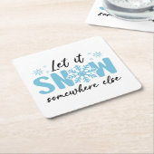 Lassen Sie es irgendwo anders schlafen - Funny Win Rechteckiger Pappuntersetzer (angewinkelt)