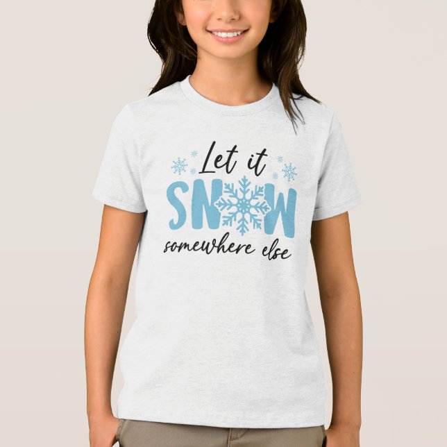 Lassen Sie es irgendwo anders schlafen - Funny Win Tri-Blend Shirt (Vorderseite)