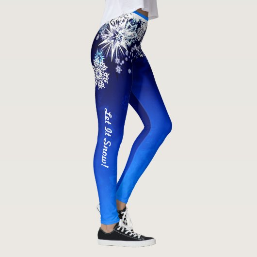Lassen Sie es Leggings Schneeflocken angepasste Ni (Rechts)