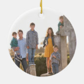 Lassen Sie es Lila schneeflattern Keramik Ornament (Hinten)