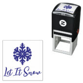 Lassen Sie es Lila schneeflattern Permastempel (Beispiel)