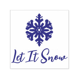 Lassen Sie es Lila schneeflattern Permastempel