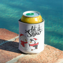 Lassen Sie es mit einem Snowman & Pinguin auf eine