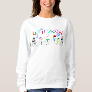 Lassen Sie es mit Schneemännern LS T-Shirt der Fra Sweatshirt