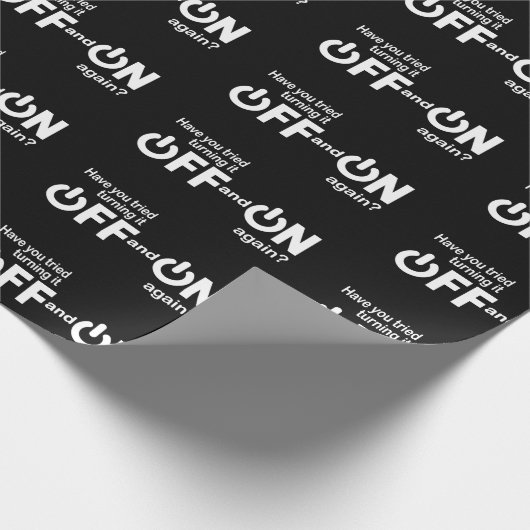 Lassen Sie es, mit Unterbrechungen zu drehen Geschenkpapier (Ecke)