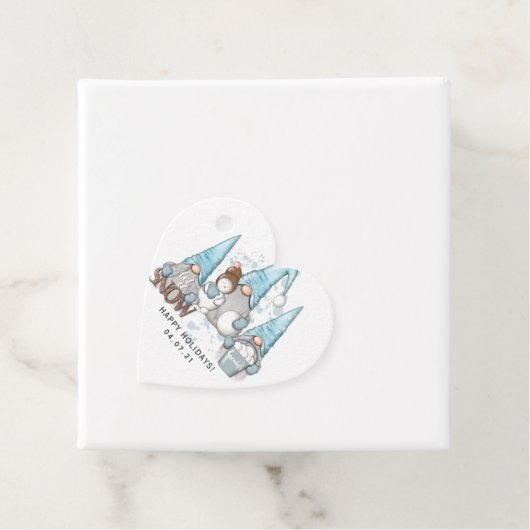 Lassen Sie es nordische Gnomes schneien Geschenkanhänger (Beispiel)