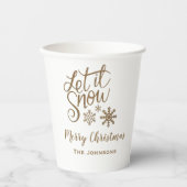 Lassen Sie es Personalisierte Weihnachtszeitung Cu Pappbecher (Vorderseite)
