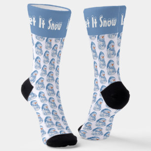 Lassen Sie es Premium-Crew-Socken schneien Socken