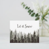 Lassen Sie es rauschende Pinienbäume schwitzen Postkarte (Stehend Vorderseite)