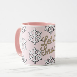 Lassen Sie es rosa Combo-Tasse schneien Tasse