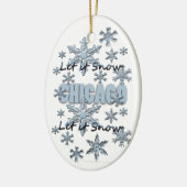 Lassen Sie es Schnee Chicago Weihnachtsschmuck (Links)