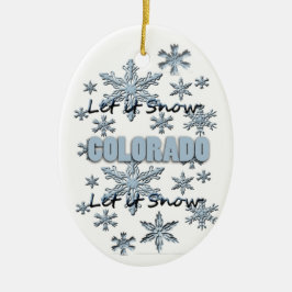 Lassen Sie es Schnee Colorado Weihnachtsschmuck