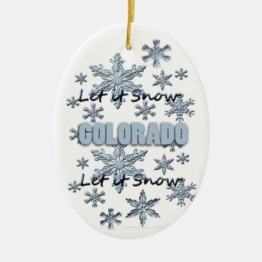 Lassen Sie es Schnee Colorado Weihnachtsschmuck (Vorne)