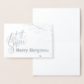 Lassen Sie es Schnee (Foil) Weihnachtskarte Folienkarte (Anzeige)