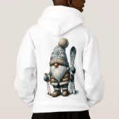 Lassen Sie es Schnee Gnome Kinder Pullover Hoodie (Rückseite)