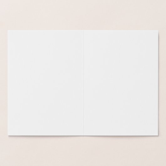 Lassen Sie es schnee Gold Tone Fohlen Weihnachtska Folienkarte (Innenseite)