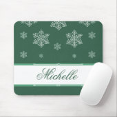Lassen Sie es Schnee Holiday Mousepad, grün Mousepad (Mit Mouse)