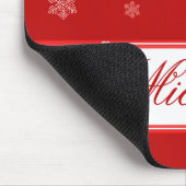 Lassen Sie es Schnee Holiday Mousepad, rot Mousepad (Ecke)