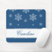 Lassen Sie es Schnee Holiday Mousepad, Royal Blue Mousepad (Mit Mouse)