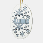 Lassen Sie es Schnee Illinois Weihnachtsschmuck (Links)