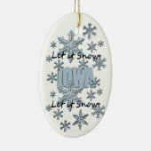 Lassen Sie es Schnee Iowa Weihnachtsschmuck (Rechts)